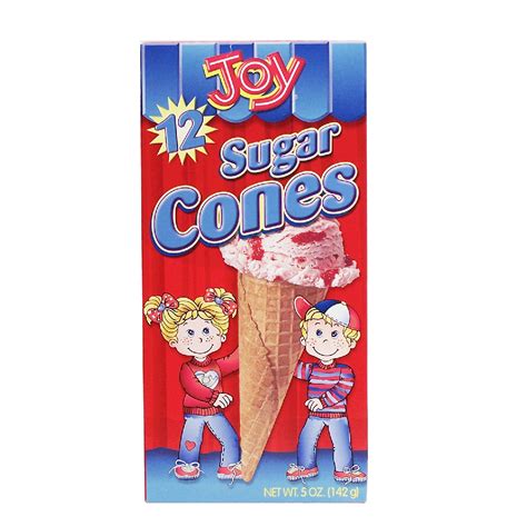 joy ice cream cones sizes.